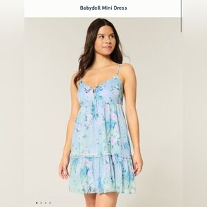 Hollister Pink Babydoll Mini Dress